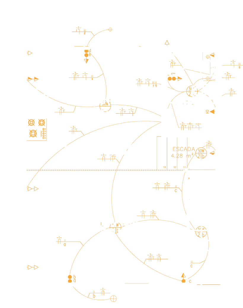 Capa del proyecto eléctrico sobre la planta
