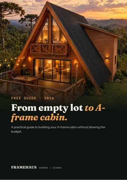 Guide From empty lot to A-frame cabin